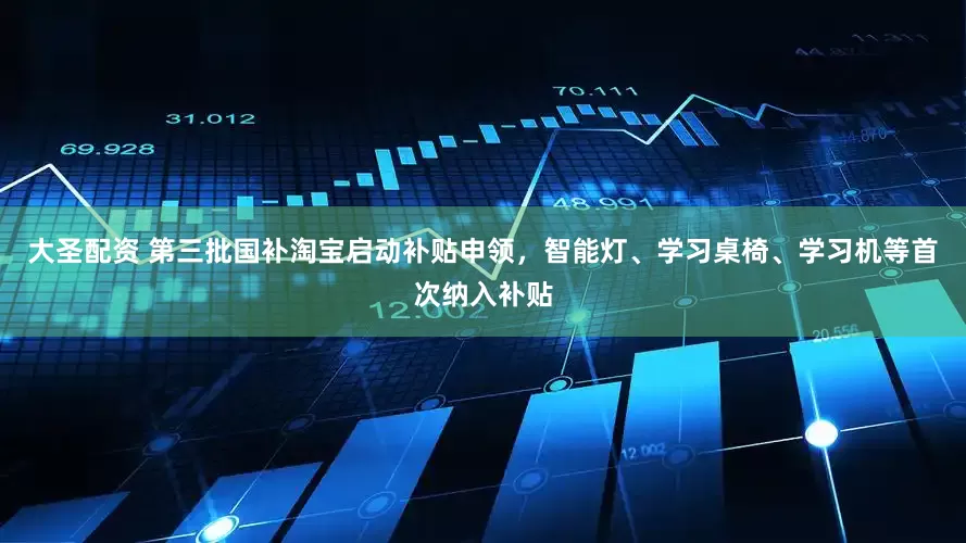 大圣配资 第三批国补淘宝启动补贴申领，智能灯、学习桌椅、学习机等首次纳入补贴